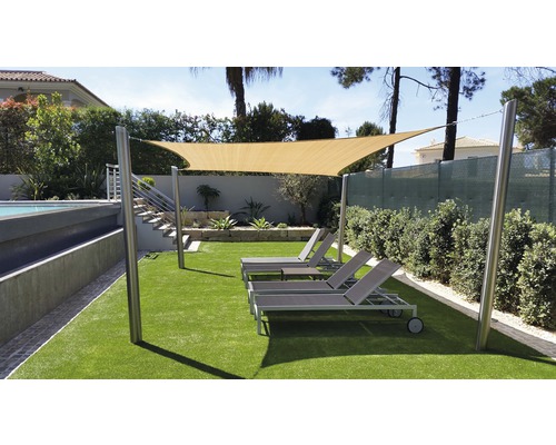 Vierkant zonnescherm Coolfit zand 360x360 cm