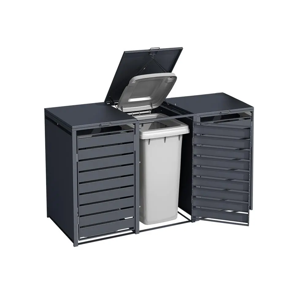Kliko ombouw - 3 containers - Antraciet