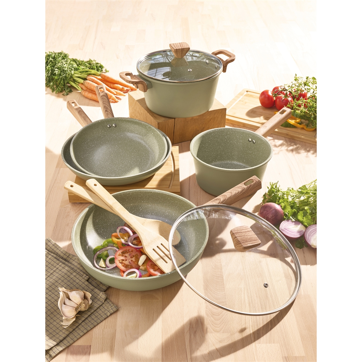 Batterie de cuisine 7 pièces Oliwood PRADEL FRANCE®
