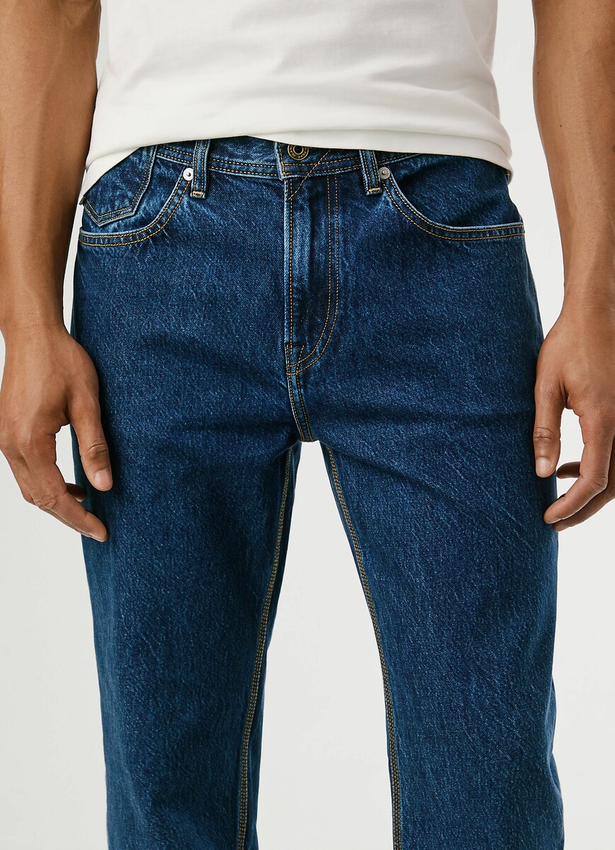 PEPE JEANS<br>Calça jeans reta Byron