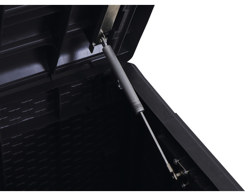 Kussenbox opbergbox 55 x 124 x 59 cm kunststof grijs