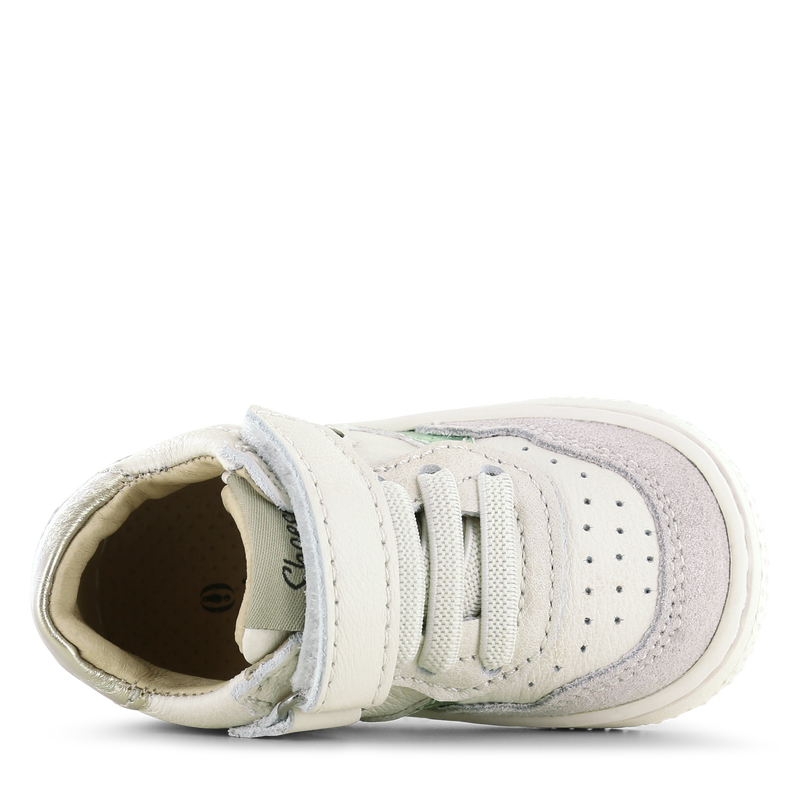Shoesme beige-panterprint sneakertje Leer | Meisjes schoenen