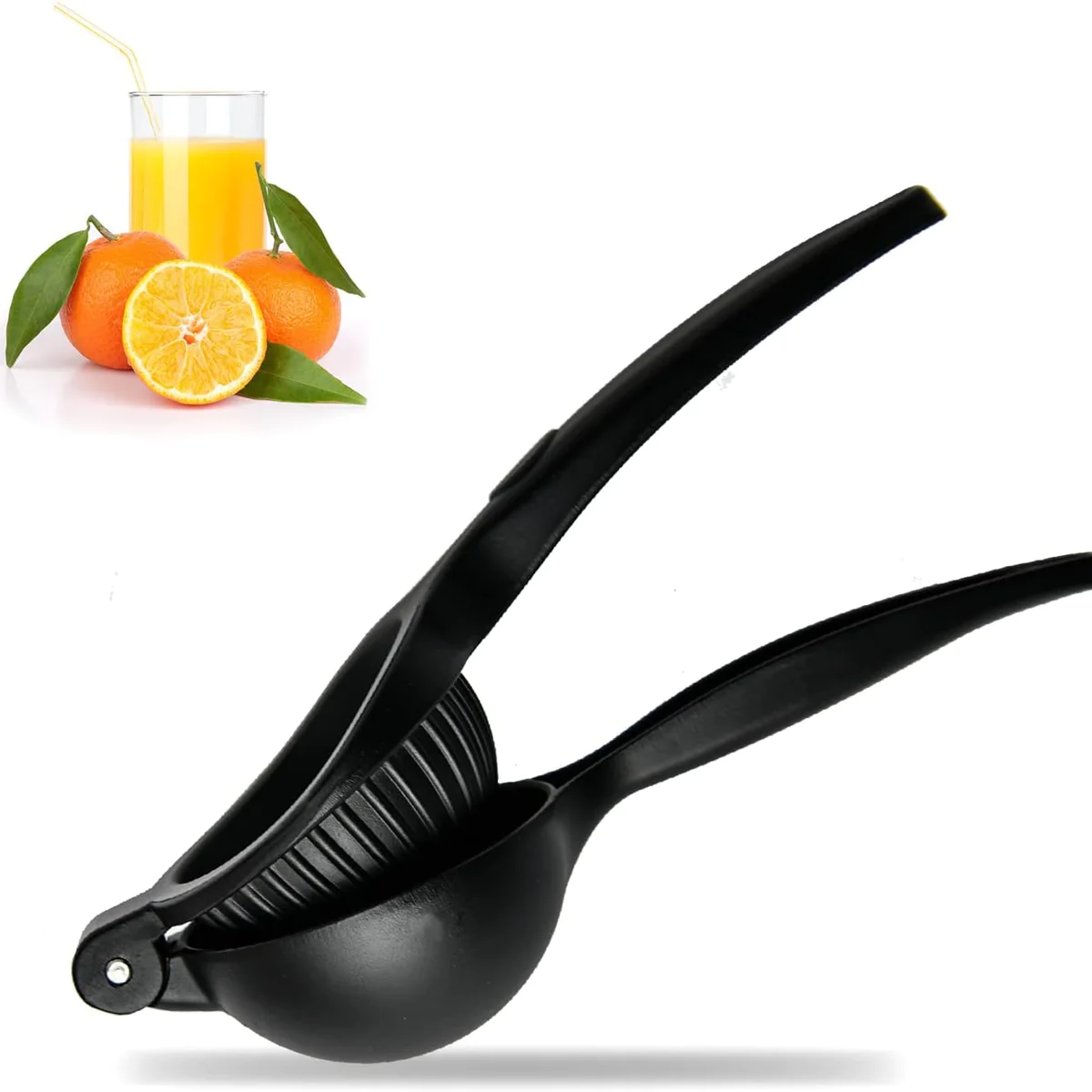 Presse agrume Citron Manuel à Levier aluminium noir Vendos85