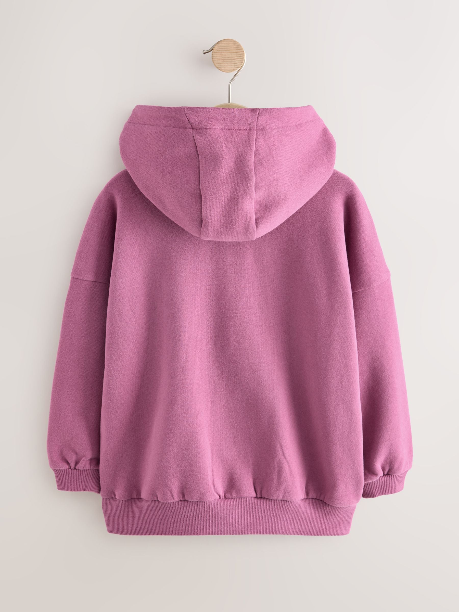Bessenroze - Hoodie met doorlopende rits (3-16 jr)