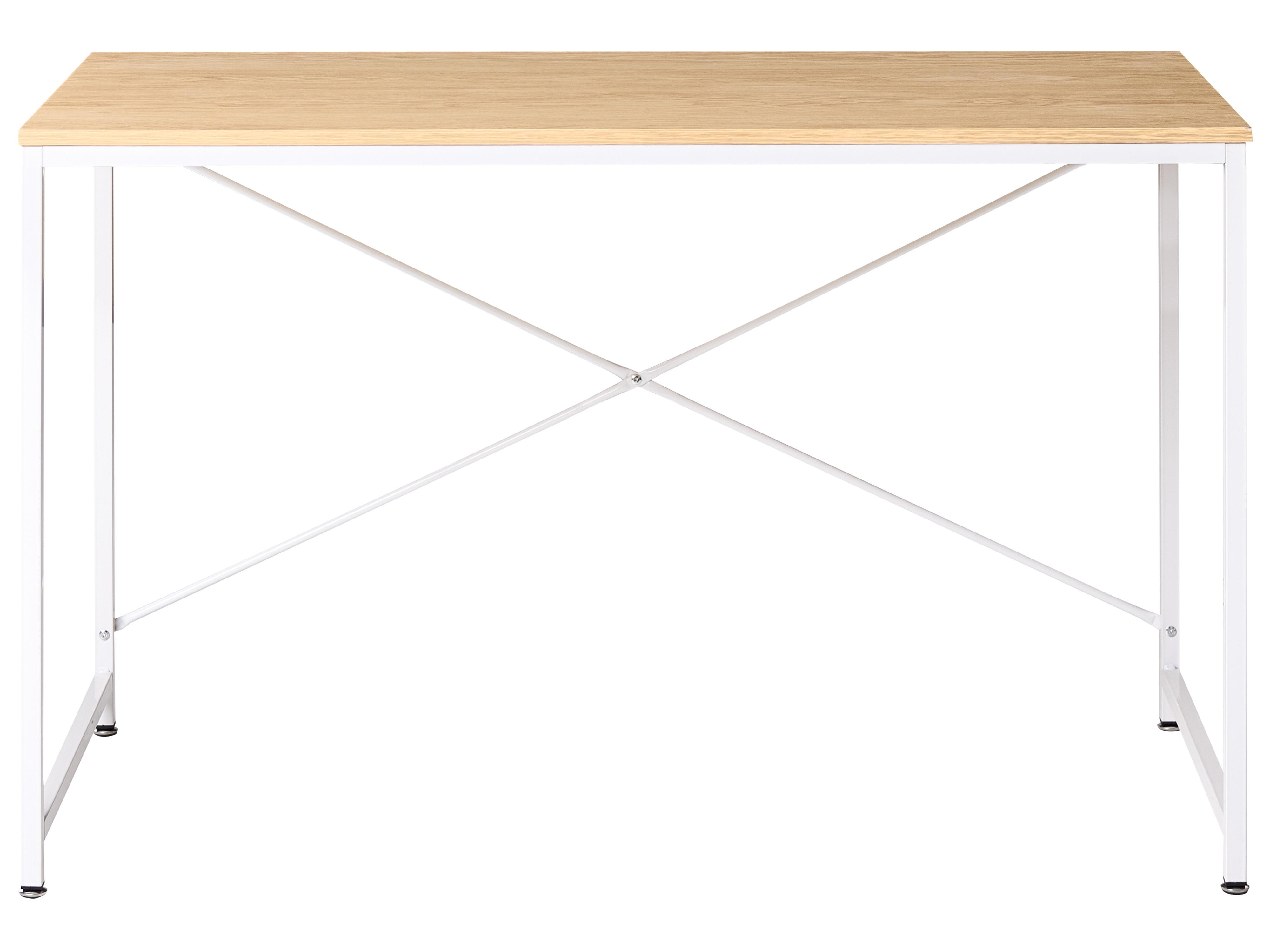 Bureau ANDASTE Lichtbruin/wit 120 cm 60 cm