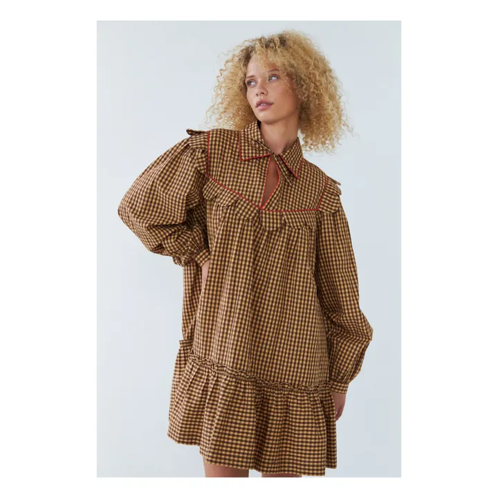 Stella Nova Robe Carreaux | Marron