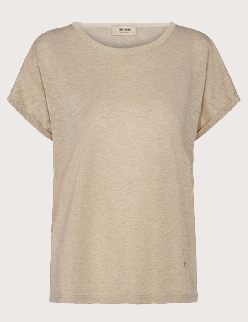 MOS MOSH TOP FEMME KAY LUREX DORÉ