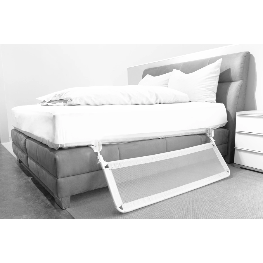 fillikid Bettgitter Hugo 135 cm für Standard- und Boxspringbetten Punkte Grau