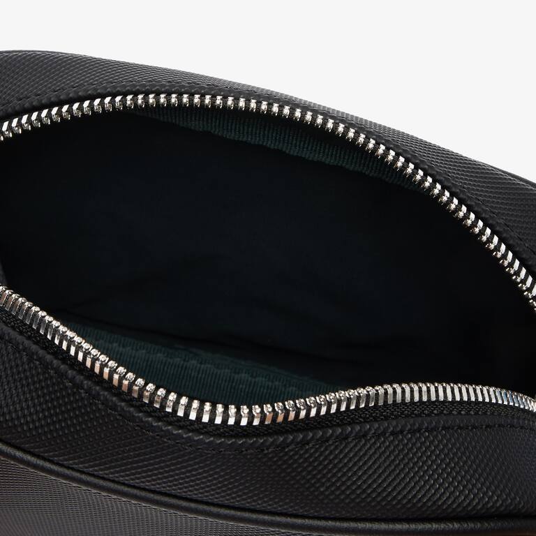 Petit sac crossover Daily Lifestyle en toile enduite Sacs à bandoulière - Noir - Lacoste - Femme