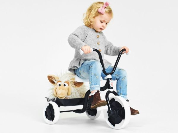 Winther Trehjulet Cykel m. Tiplad, Sort