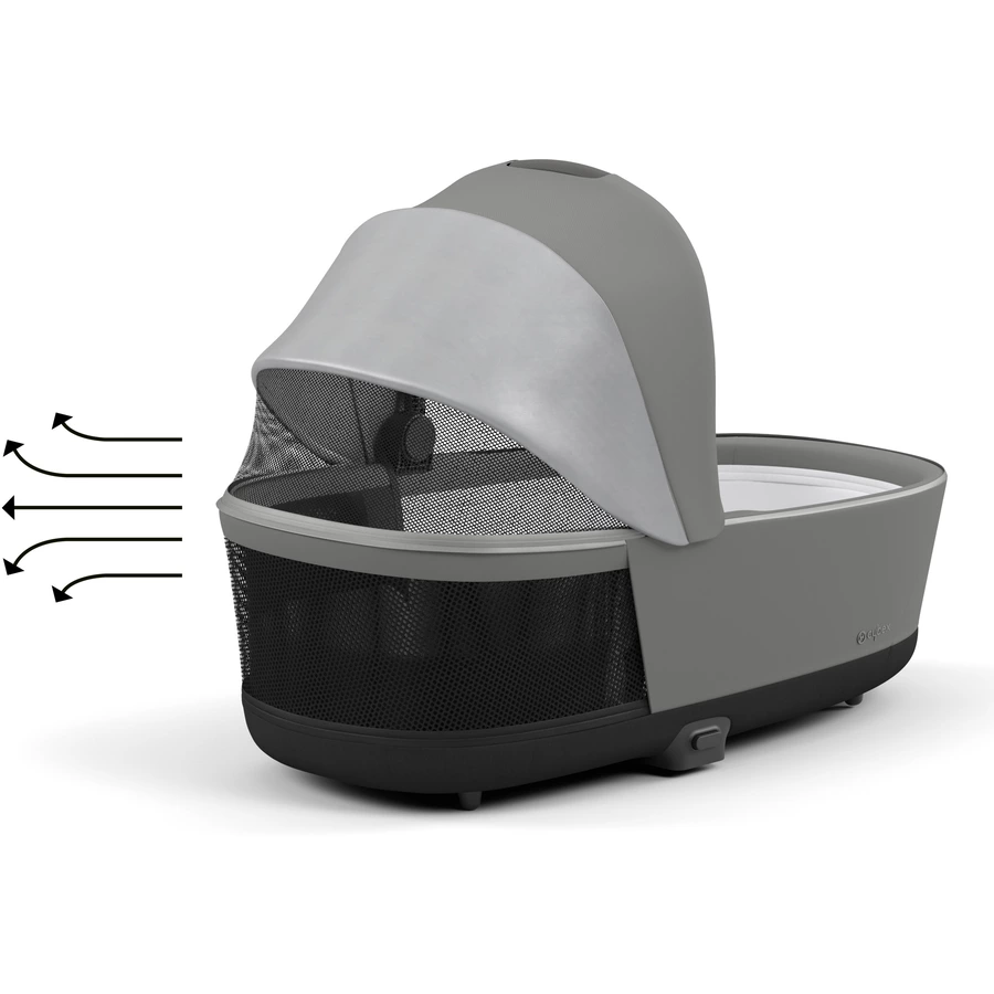 cybex PLATINUM Kinderwagenaufsatz für New Priam und e-Priam Lux Carry Cot Soho Grey