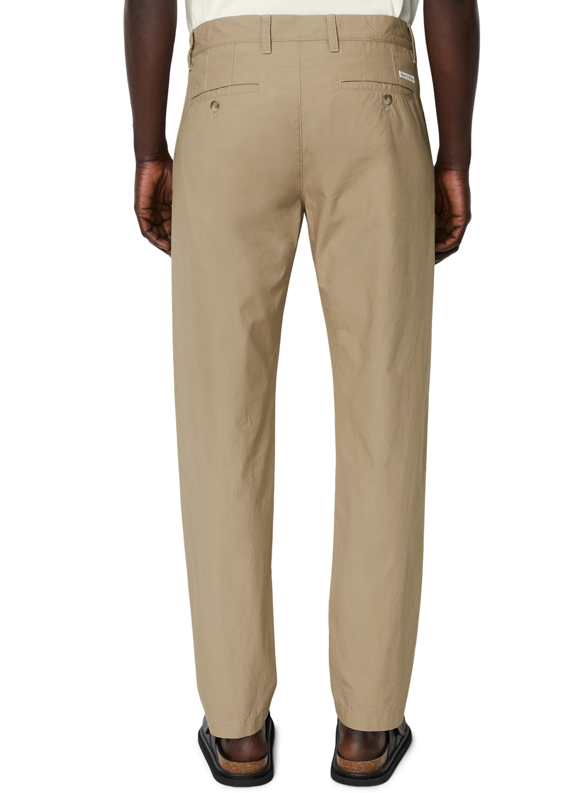 OSBY - Pantalon droit en coton bio | Beige
