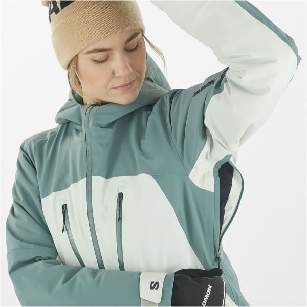 Veste de ski SALOMON BRILLIANT JACKET W MISTY BLUE/NORTH ATLA
