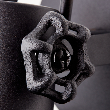 Brilliant wandspot Rolet 1-lichts zwart
