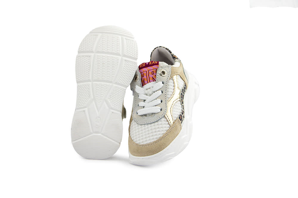 Red Rag Sneaker Beige Combi