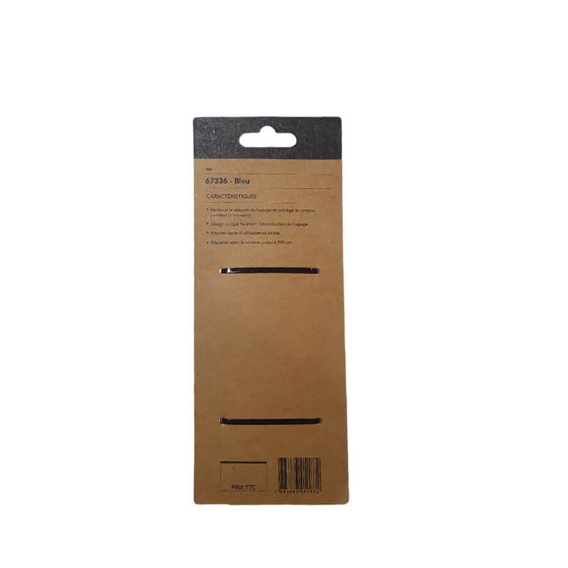 Sangle réglable fermeture à Clip 67336 190cm Bleu