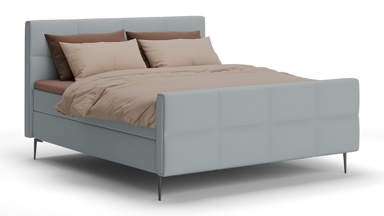 Boxspring Crystal - Soft touch light blue