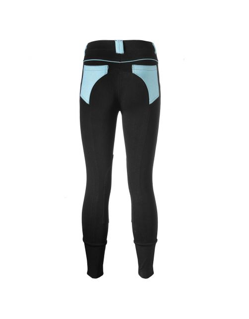 P3-Wear Rijbroek Dames Zwart&Aqua - Ruiterkleding