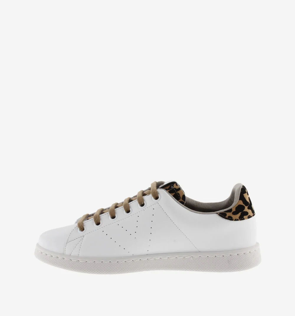 TENIS FAUX LEATHER & LEOPARDBEIGE