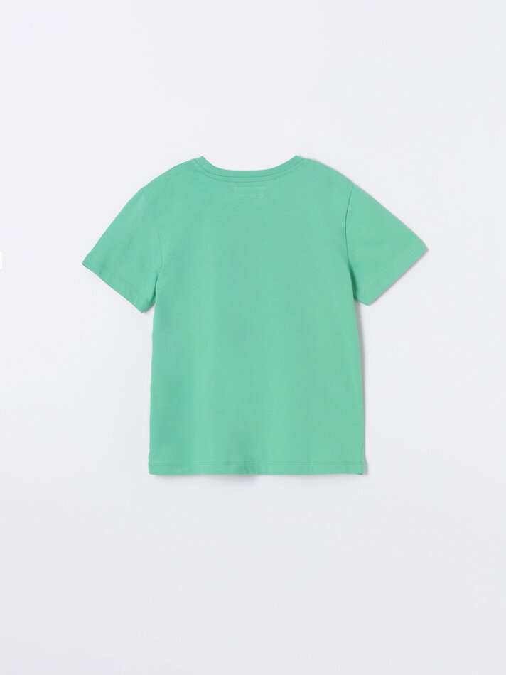 Camiseta estampada Hot Wheels da Mattel - Verde menta