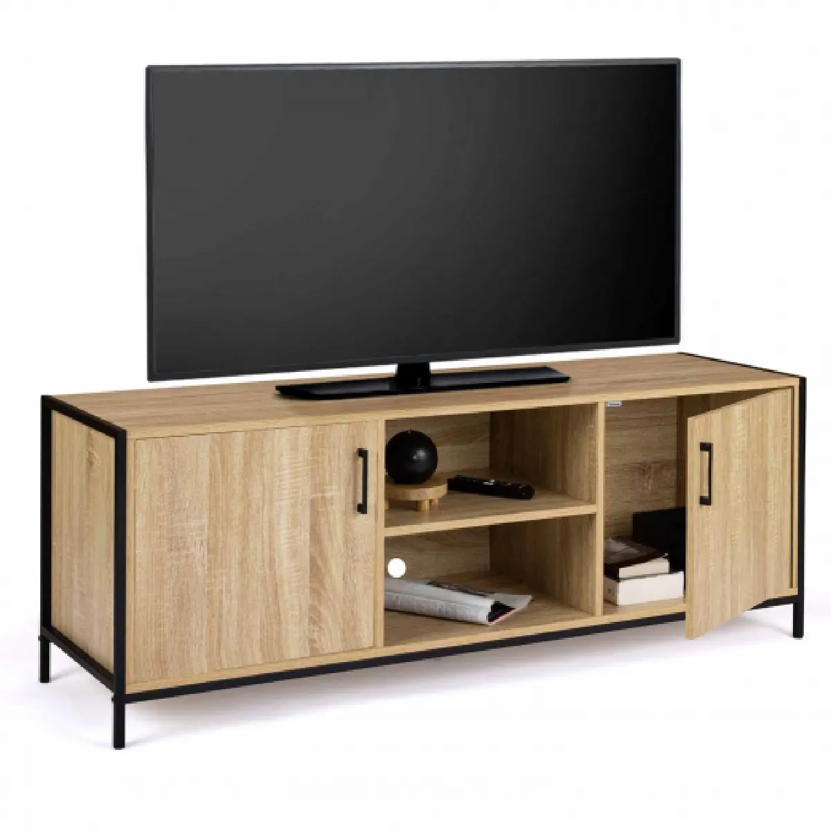 IDMARKET Detroit Meuble TV Bi-Matière