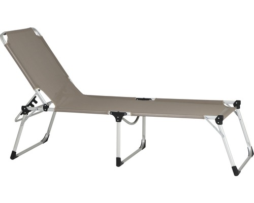 Siena Garden XXL ligstoel, taupe stof
