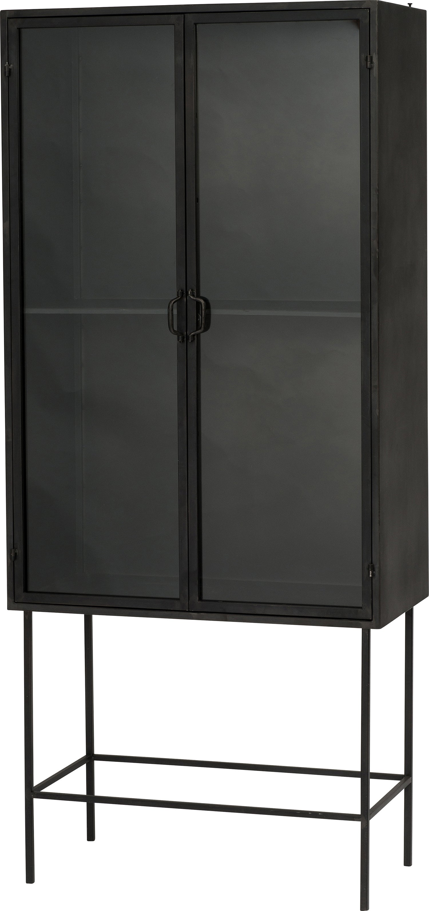 Intratuin kast Luc zwart 80 x 41 x 182 cm