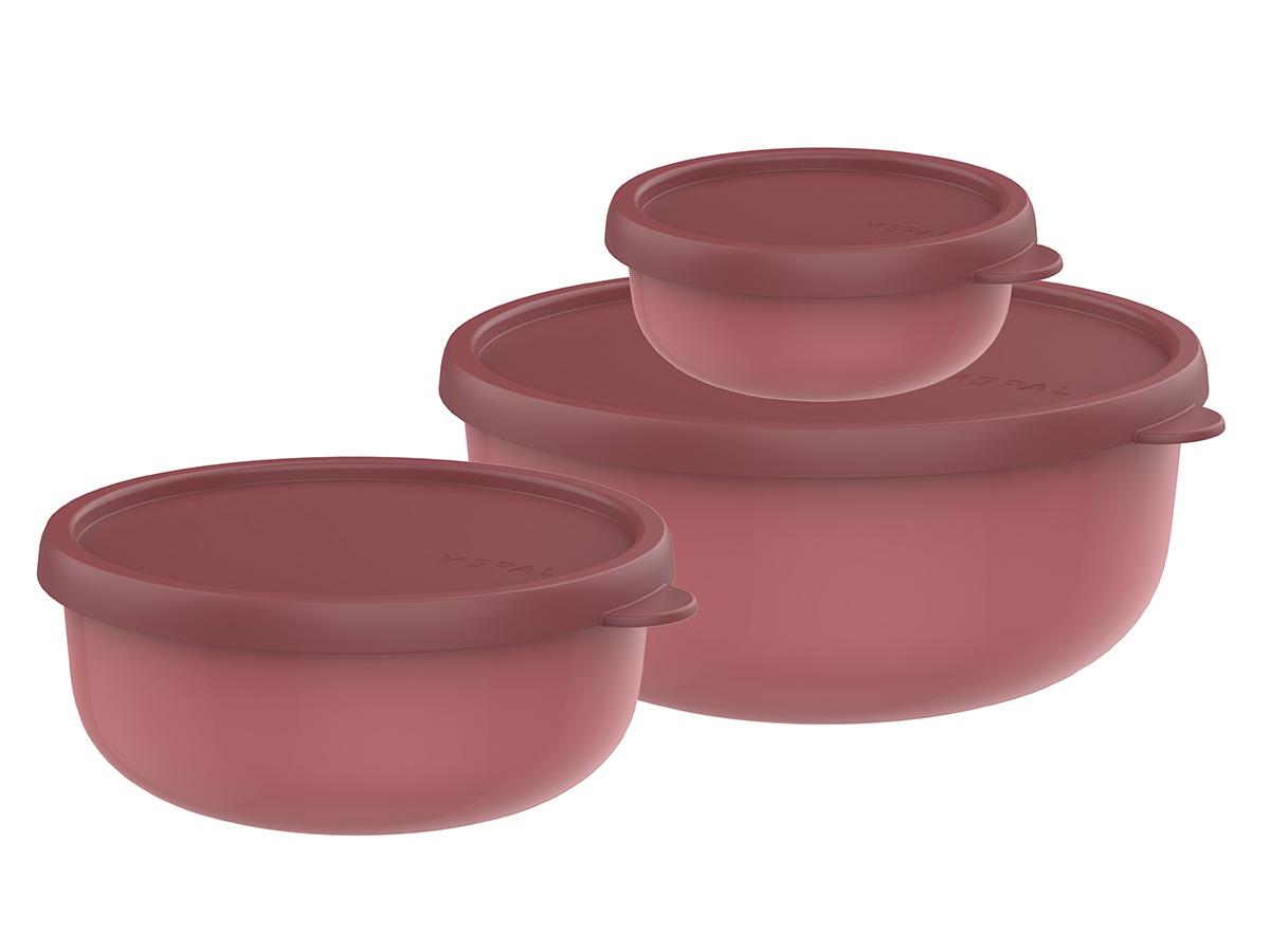 Mepal Lumina 3-delige set bewaardozen - Vivid Mauve