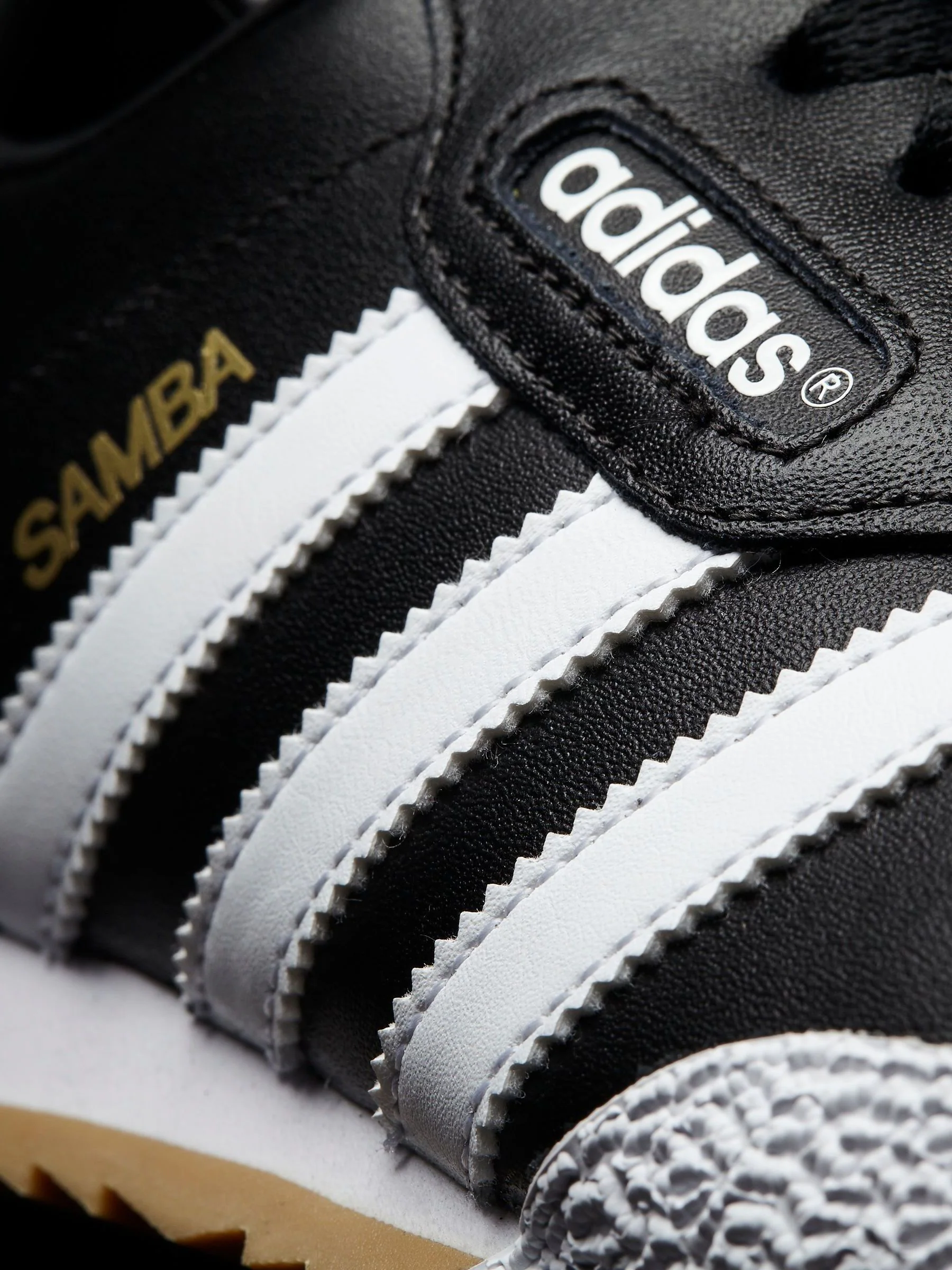 Zwart/wit - adidas Originals samba suède sneakers