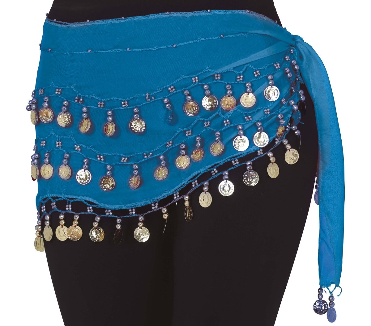 Blauwe Rok Buikdanseres 1,35m