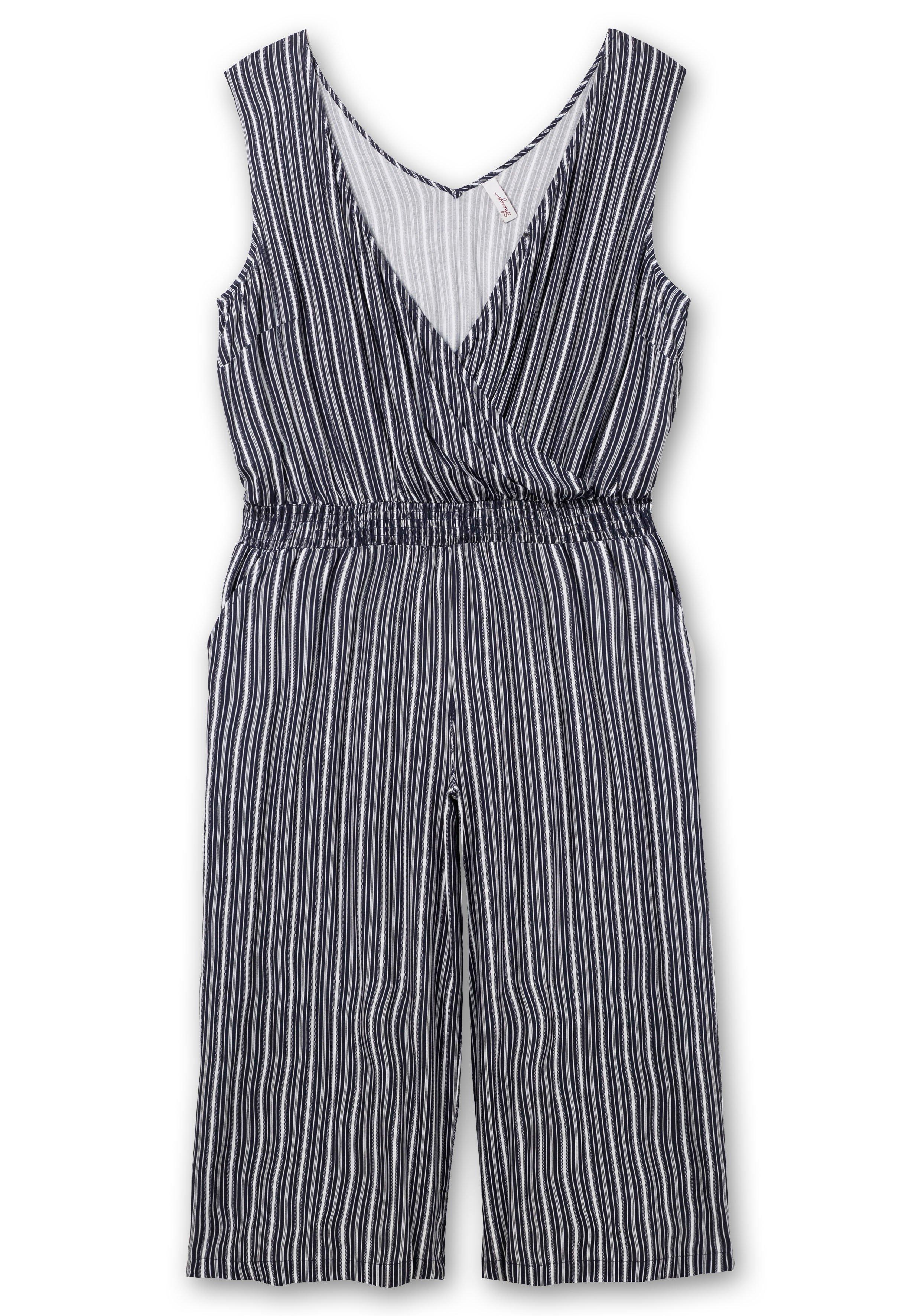 Strand-Jumpsuit in Wickeloptik
