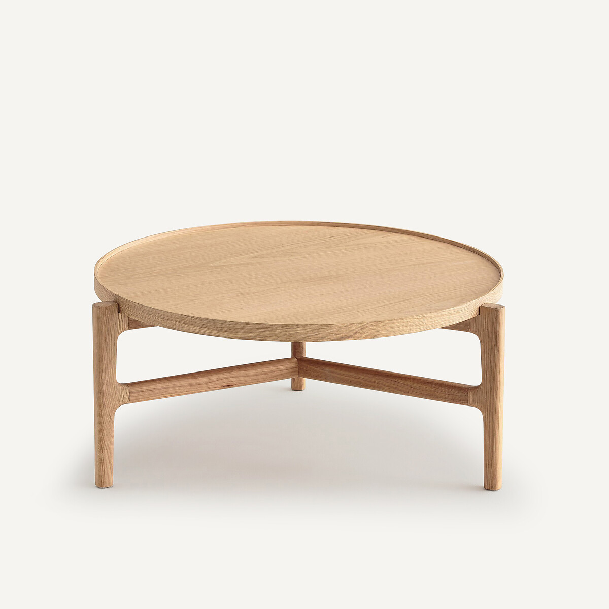 AM.PM<br>Mesa de centro, diâmetro 74 cm, folheado de carvalho, Aly