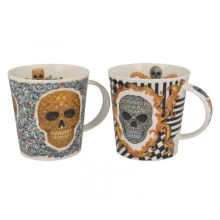 Dunoon Kaffeebecher Totenkopf 2er Set Lomond Elysium