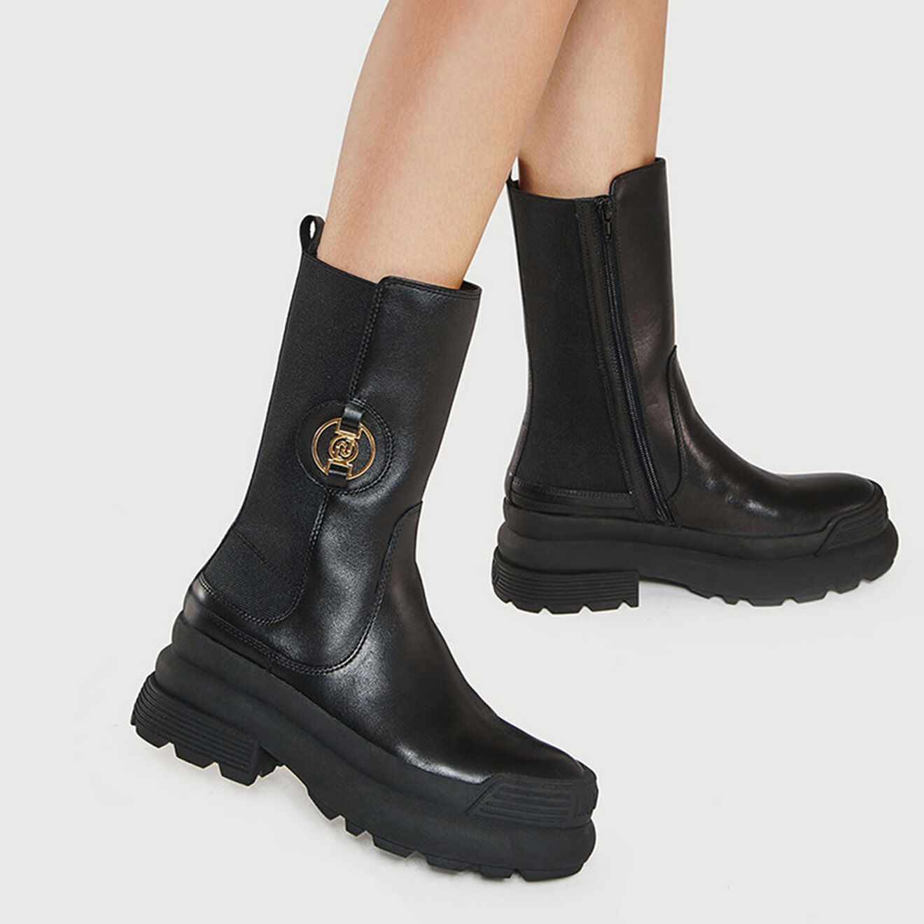 Liu-Jo Boots en Cuir Elegro noires