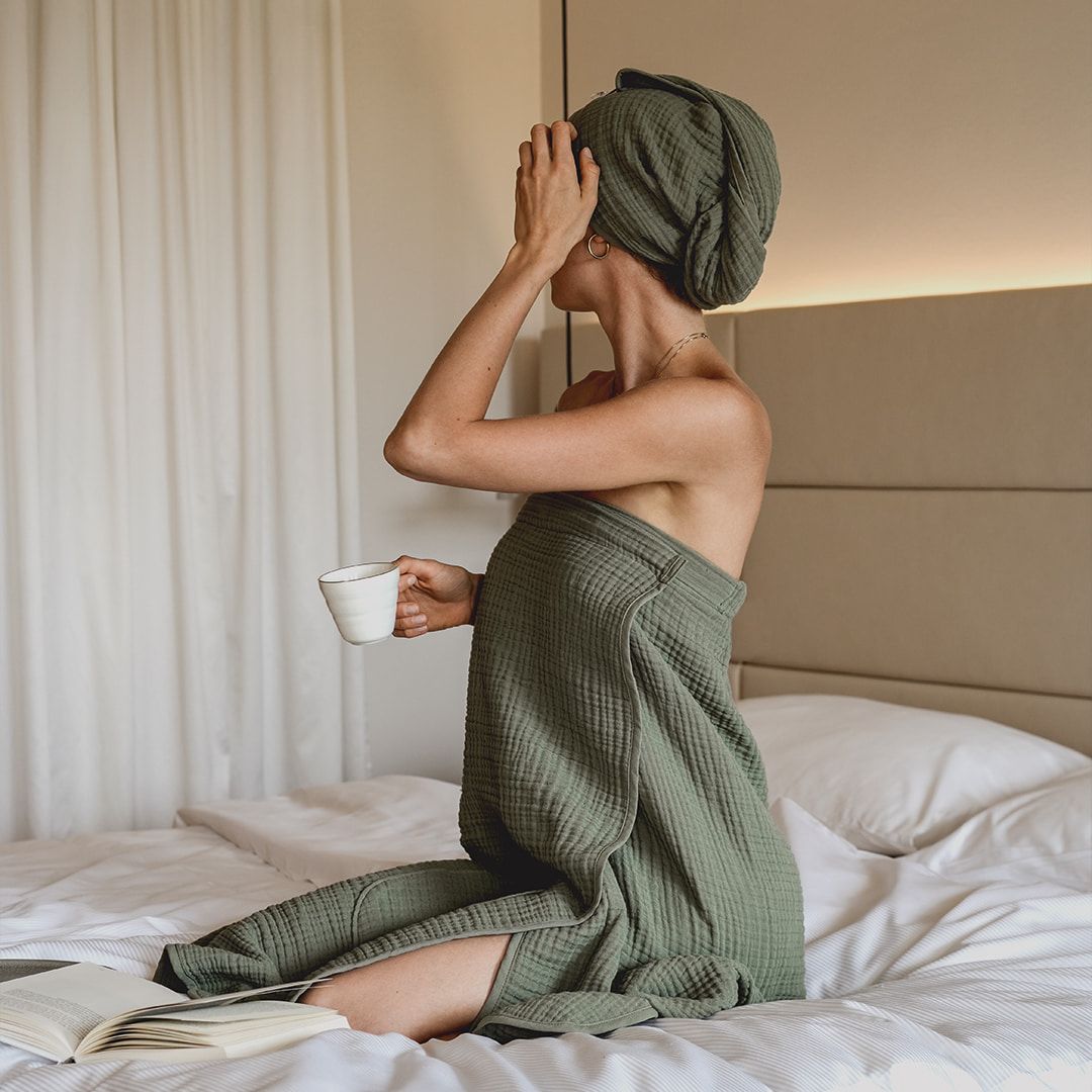 Wellness Set - Spa Dress & Turban