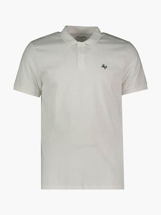 JACK & JONES Polo-Shirt Weiss