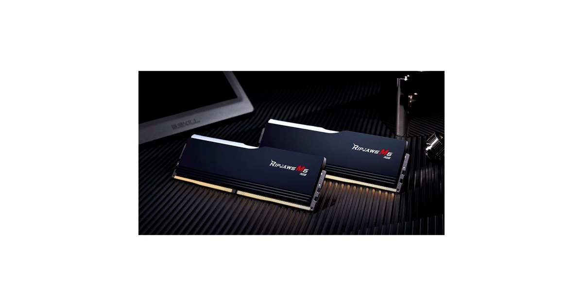 G.Skill64 GB DDR5-6000 Kit werkgeheugen  (Zwart, F5-6000J3040G32GX2-RM5RK, Ripjaws M5 RGB, XMP)