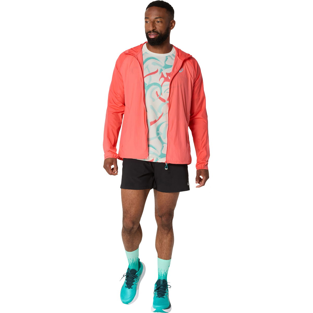 ASICS Road All Over Print Løbe T-shirt Herre
