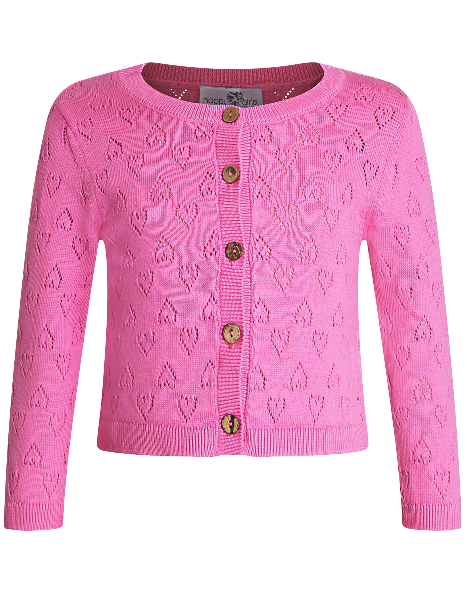 Cardigan LITTLE HEARTS in light pink