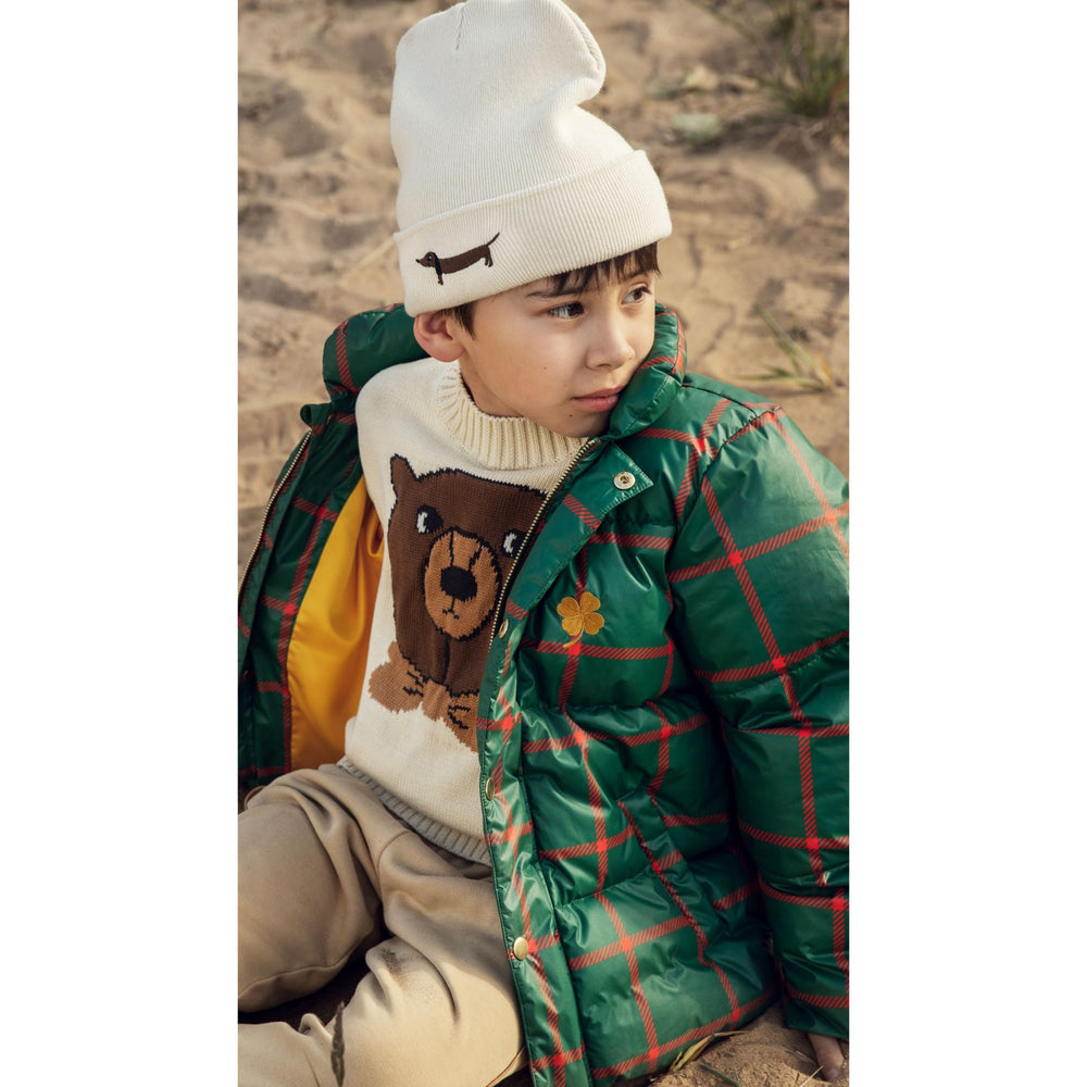 Køb Mini Rodini Off-white Bjørn Intarsia Strik Sweater