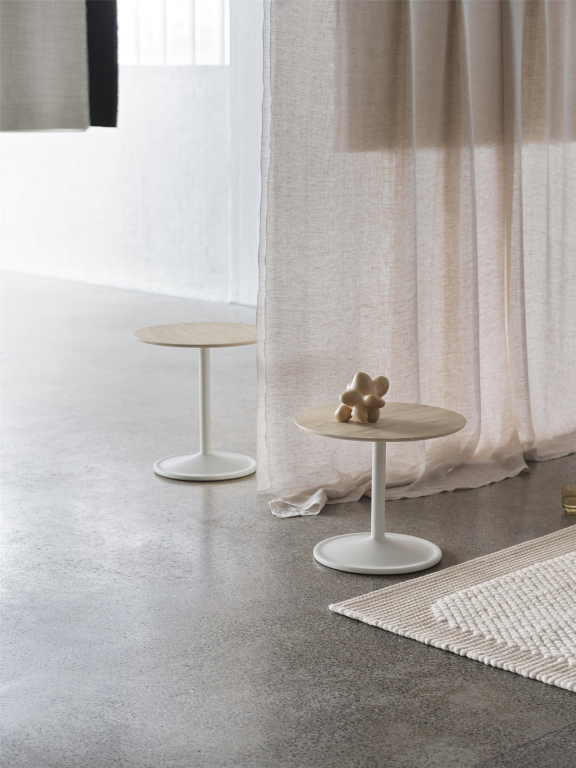Muuto Soft bijzettafel Ø41x40 Beige Green Laminate