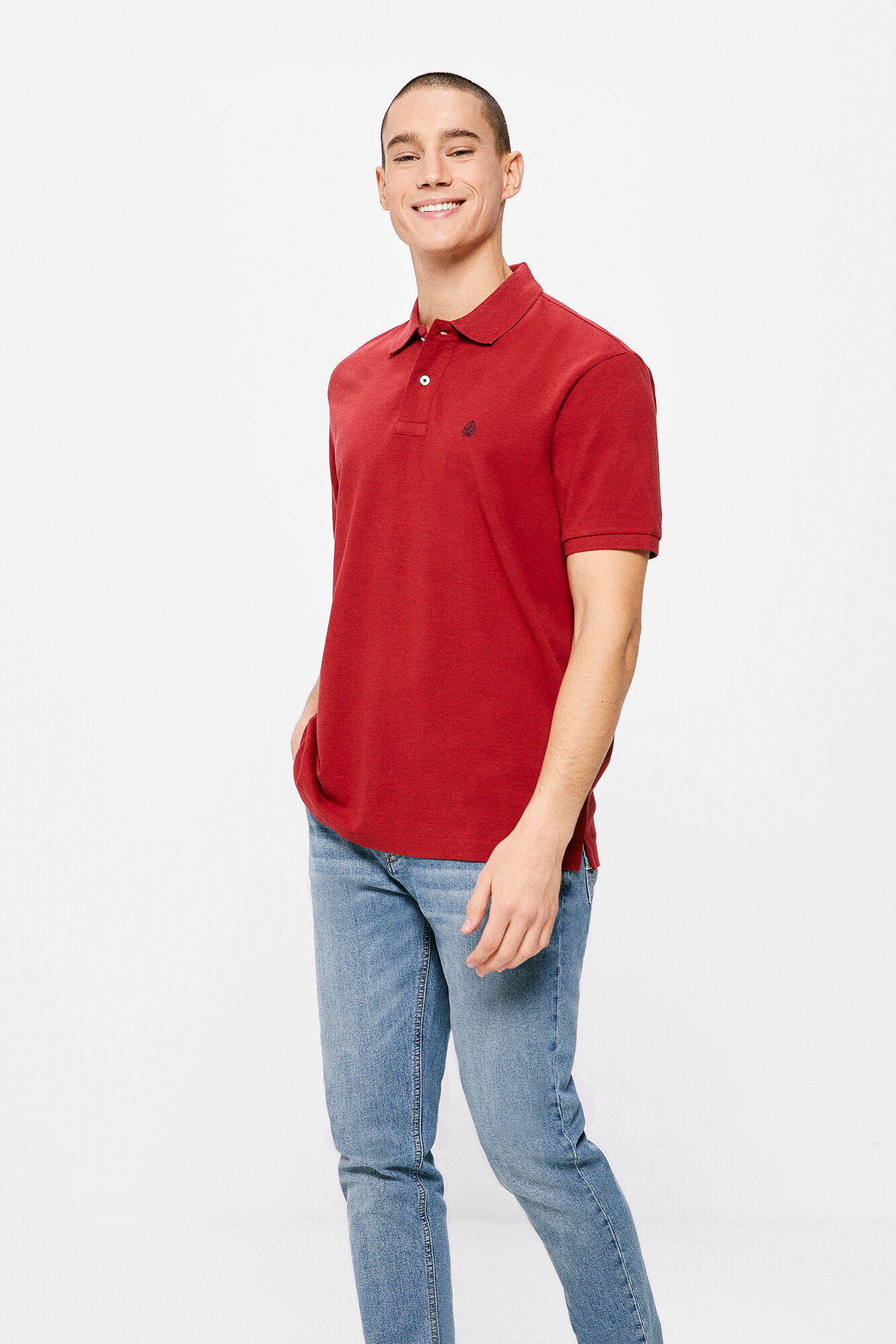 Polo piqué cor - laranja