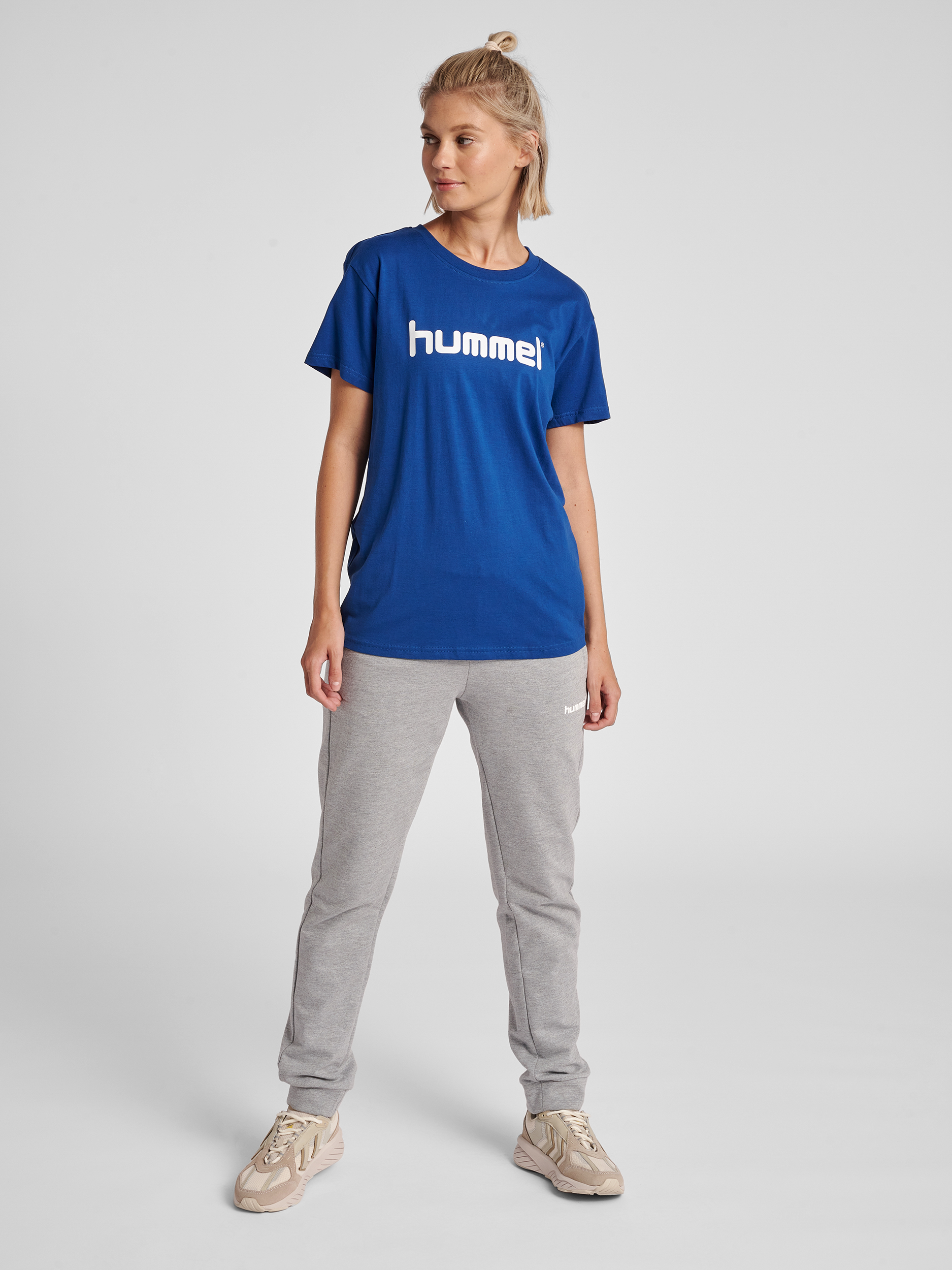 HUMMEL GO COTTON LOGO T-SHIRT WOMAN S/S