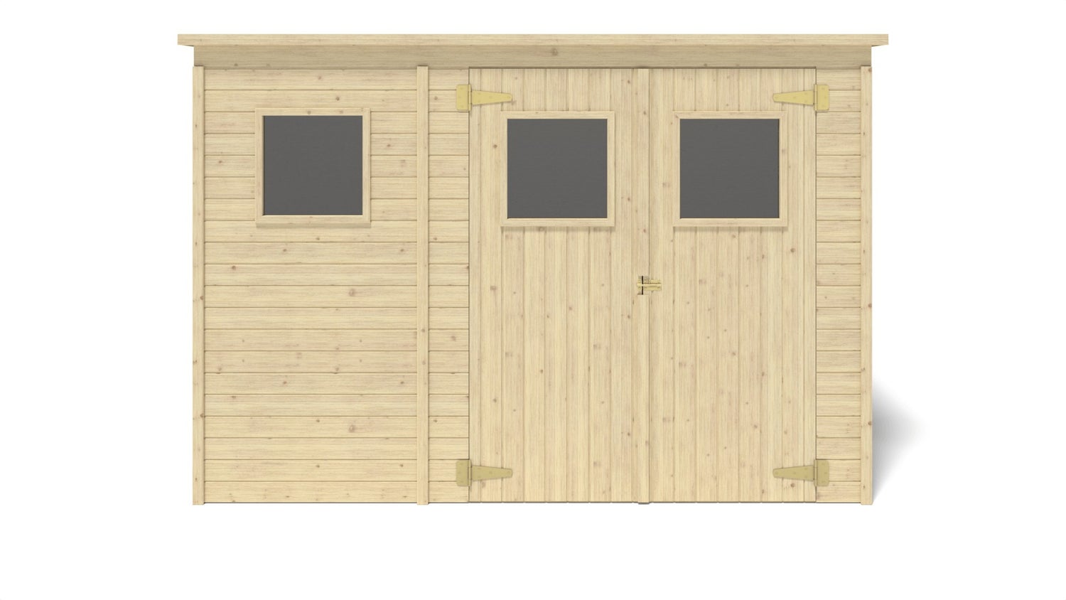 Tuinhuis, gereedschapsschuur 4,86m² - Afmeting: 2,70x1,80m - Kleur: Hout - inclusief montagemateriaal