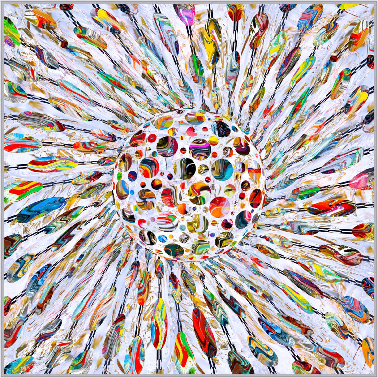 Waves Of Iridescence-Coloured Moon by David Pinegar - Limited Edition. Edition of: 150. Signed.