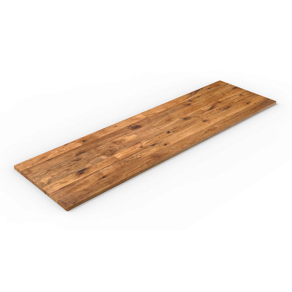 BENKEPLATE INTERBUILD OAK RUSTIC 26X635X2200MM