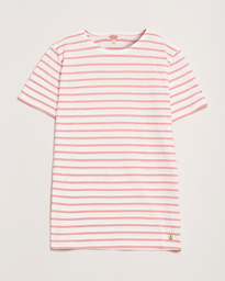 Armor-lux Hoëdic Boatneck Héritage Stripe T-shirt Milk/Bubblegum