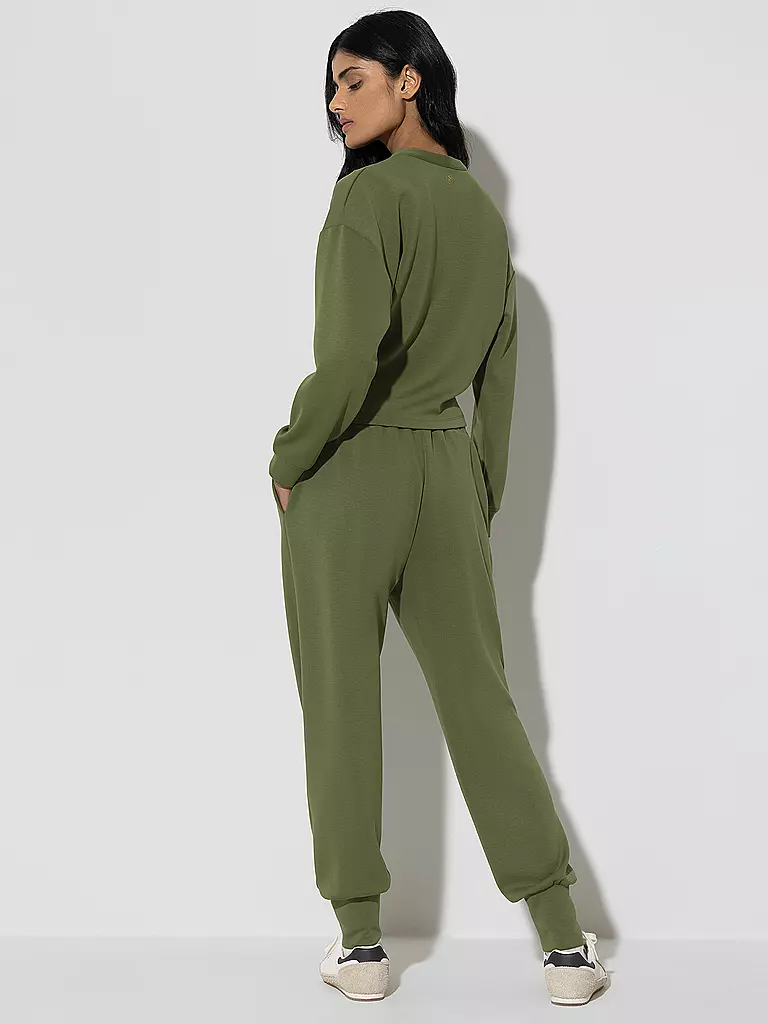 MEY Loungewear Shirt SMOOTH dunkelgrün