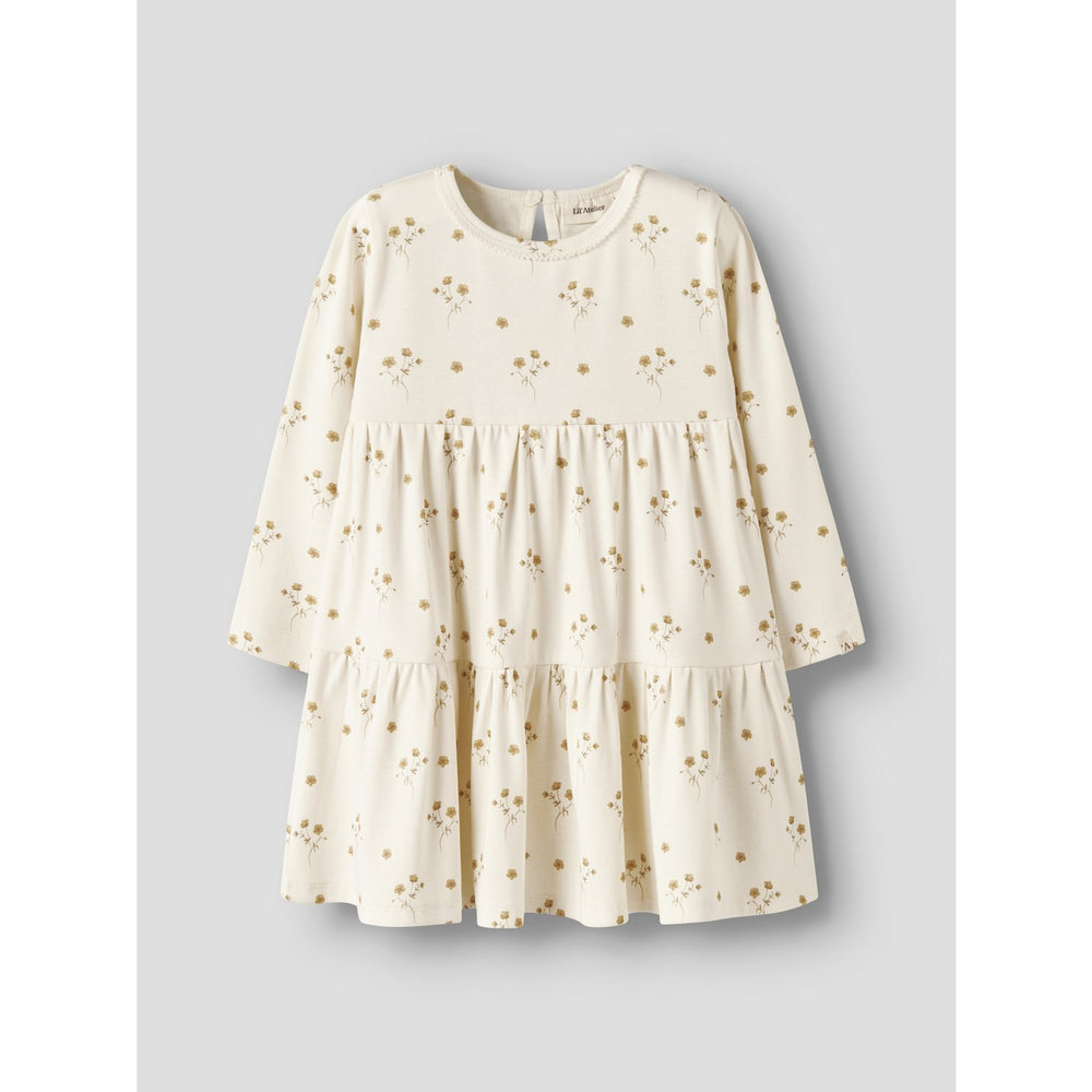 Køb Lil'Atelier Coconut Milk Flower Yellow Nmflayo Sif Ls Kjole Lil
