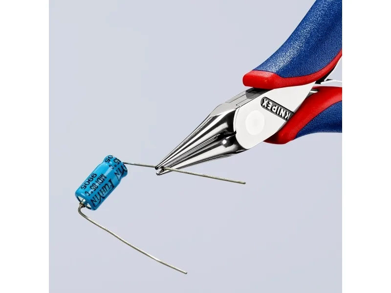 Knipex 35 32 115, Nåletang, 1 mm, 2,25 cm, Stål, Blå, Rød, 115 mm